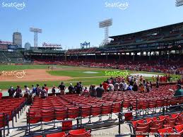 fenway park loge box 151 view sox boston red boston red