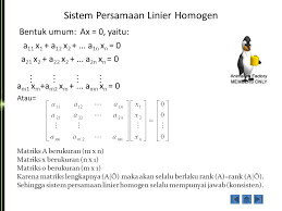 Sistem Persamaan Linier Ppt Download