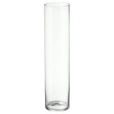 Cylinder مزهرية زجاج شفاف 68 سم Ikea