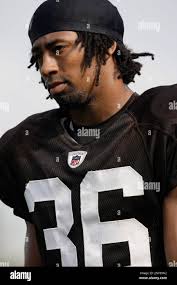 Cleveland Browns running back Marcus Thomas at the Cleveland Browns NFL  football training camp Tuesday, Aug. 11, 2009, in Berea, Ohio. (AP  Photo/Tony Dejak Stock Photo