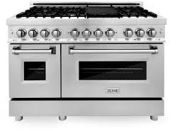 So, where is zline manufactured? Zline Ra48 48 Inch Stainless Steel Dual Fuel Freestanding Range In Stainless Steel Appliances Connection