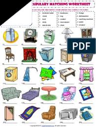 Erleben sie günstige preise und viele kostenlose extras wie proben & zeitschriften. In My House Furniture Vocabulary Matching Exercise Worksheet