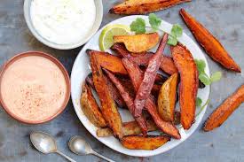 How can you substitute tomato puree with pasta sauce in a recipe? Spicy Sweet Potatoes With Smoked Paprika Aioli The Fountain Avenue Kitchen