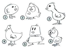 Drawing A Cartoon Chicken Step by step tutorial, show you how to draw this chicken, very simple. drawing a cartoon chicken