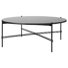 This black glass coffee table can be manufactured in bespoke sizes. Ts Round Coffee Table Large Graphite Black Glass Black Rouse Home
