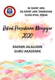 , tinggal masukkan data anda kemudian print. Kandungan Fail Rph 2020 Versi 2 Raihan Jalaludin S Blog