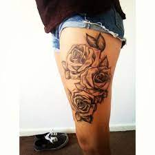There are many thigh tattoos designs which can be one of your choice. Thigh Roses Tattoo Girl Thigh Tattoos Floral Thigh Tattoos Rose Tattoo Thigh
