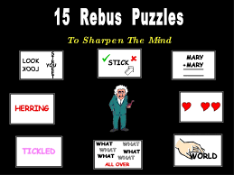 Popular word picture puzzles with hidden meanings to solve from the pictogram. 15 Rebus Puzzles To Sharpen The Mind