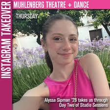 We've got the last two shows of the semester today — and choreographer  Alyssa Sipman '26 will you take you through it! Her piece “If Only It Were  Wednesday” is featured in