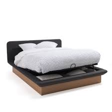 Lit Coffre Avec Sommier Relevable Tivara Taille 140x190 Cm 160x200 Cm En 2020 Lit Coffre Sommier Et Lit Design