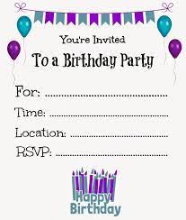 Check spelling or type a new query. Printable Birthday Party Invitation Template Novocom Top