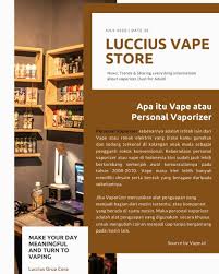 Anda bisa juga saling membagikan informasi terbaru seputar vaping, agar masyarakat lebih aware. Luccius Vapestore Home Facebook