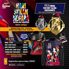Senarai lokasi program hari sukan negara 2017 (hsn2017) mengikut negeri: Hari Sukan Negara Virtual Half Marathon Huddle