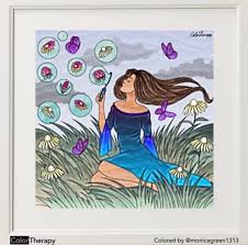 This is how therapy coloring pages work. Color Therapy App Great Way To Alleviate Anxiety During Your Down Time Hilltop Views