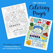Fruit of the spirit for kids | patience coloring page. Fruit Of The Spirit Coloring Page Flanders Family Homelife