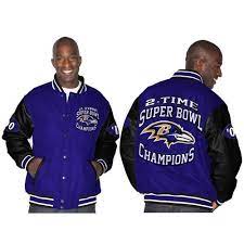 Nfl Baltimore Ravens 2 Time Super Bowl Champions Commemorative Wool Leather Jacket Leather Jacket Black Nfl Baltimore Ravens Jackets