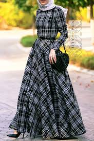Checkered Print By Annah Hariri Islamic Clothing Autumn Maxi Dress Fall Hijab Inspo Maxi Dresses Fall Islamic Clothing Muslim Fashion