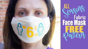 How to use face mask templates to make your fabric face mask | a shabby fabrics sewing tutorial. All Seasons Fabric Face Mask With Filter Pocket Comfortable 3d Fabric Face Mask Free Pattern