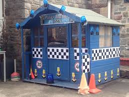 A Wonderful Idea For A Role Play Area The Perfect Place For Children To Have A Real Game Of Cops And Robbers Role Play Areas Play Houses People Who Help Us