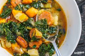 Oct 07, 2013 · layer sweet potatoes on tray(s) and sprinkle with salt and pepper. Kale Sweet Potato Chorizo Soup The Kitchenista Diaries
