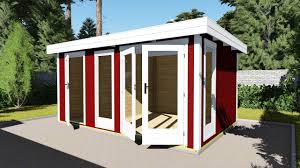 Blockbohlenhaus sydney 1, sockelmass ca.230 x 230 cm, 28 mm wandstärke, ohne fussboden. Flachdach Gartenhaus Sydney 12 Gartenhaus King De