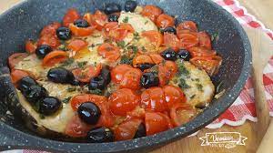 5) spolverizzate con l'origano rimasto e proseguite la. Pesce Spada Con Capperi E Olive Secondo Piatto