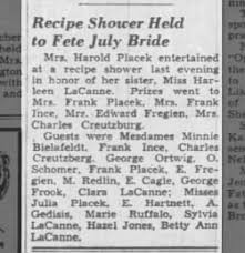 Recipe Shower for Harleen LaCanne