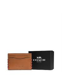 Vintage coach british tan brown leather keychain id coin wallet. Coach Card Case Bloomingdale S