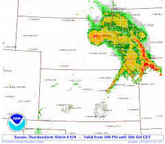 I've heard the economy has been pretty rough on thunderstorms lately, glad this one was able to find work. Storm Prediction Center Pds Severe Thunderstorm Watch 574