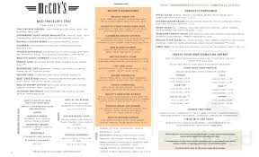 At hemispheres restaurant we believe that at lunch you need healthy and nutritious food to give you the energy you need to finish the day strong. Mccoy S Bar Grill Menu In Orlando Florida Usa