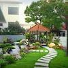 Landskap halaman rumah teres desainrumahid. 1