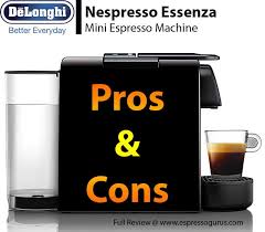In doing our nespresso essenza mini espresso machine review, quickly realized how much we liked the compact design that has a curvy design that includes rounded edges that takes up very little space and only weighs 5.1 pounds making it extremely portable. Delonghi Nespresso Essenza Mini Espresso Machine Expert Review Espresso Guru