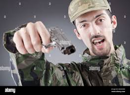 Special force soldier in black hi-res stock photography and images