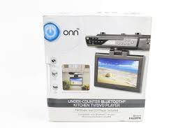 onn under counter bluetooth kitchen tv