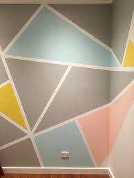 Geometric Wall Paint Geometric Wall Paint Diy Wall Painting Wall Design
