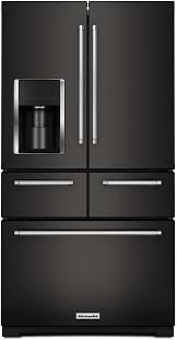 Check spelling or type a new query. Kitchenaid 25 76 Cu Ft Black Stainless Steel With Printshield Finish French Door Refrigerator Krmf706ebs Big Sandy Superstore Oh Ky Wv