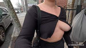 Titties out in public porn gifs