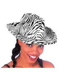 Zebra Print Cowboy Hat Party City Cowboy Hats Cowboy Hat Party Hat Fashion