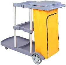 High capacity cleaning cart moves easy on 8 wheels and 4 swivel casters. Amazon Com Home Janitorial Cleaning Cart Industrial Scientific In 2021 Janitorial Cleaning Cleaning Cart Commercial Cleaning