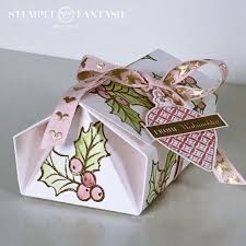 Haus aus papier basteln anleitung vorlage papierhaus. Origami Haus Box Mit Tutorial Stempelfantasie Brigitte Keiling Stampin Up Landsberg Am Lech Stempeln