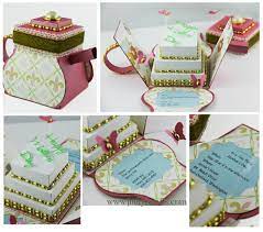 Jinky S Crafts Designs Mother S Day Teapot Exploding Box Exploding Boxes Shaped Cards Box Cards Tutorial