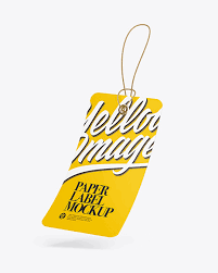 You will get different types of tags, badges, labels, hang tags, leather patches mockups. Matte Hang Tag Label With Round Corners Mockup In Object Mockups On Yellow Images Object Mockups