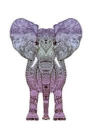 elefante de colores d 動物