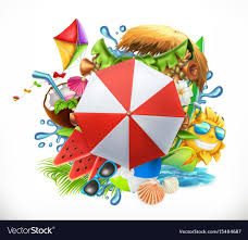Summer Holiday Set 3d Icon Vector Image On Vectorstock Holiday Set Emoji Backgrounds 3d Icons