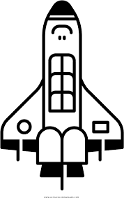 This is a cute rocket, like a toy belonging to a child. Space Shuttle Coloring Page Technical Drawing Clipart Full Size Clipart 3436372 Pinclipart