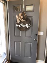 Door Hanger Welcome Sign Front Door Decor Year Round Etsy Welcome Signs Front Door Front Door Decor Country House Decor