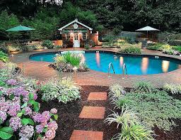 Bark is a natural hardscape option that can be used to inexpensively cover large areas and requires no water. Outdoor Lighting Ideas Around Pool Let S Find Ideas For Decorating Lights That Are Around You