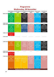 If a normal person wouldn't do. Programme Wednesday 28 November Sicot