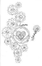 Clockwork Gears Drawing Google Search Gear Drawing Steampunk Coloring Steampunk Tattoo Design
