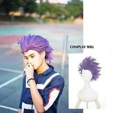 My Hero Academia Shinso Hitoshi Mixed Blue Purple Short Daily I2f5 Cosplay R6q7 In 2020 Cosplay Wigs My Hero Academia